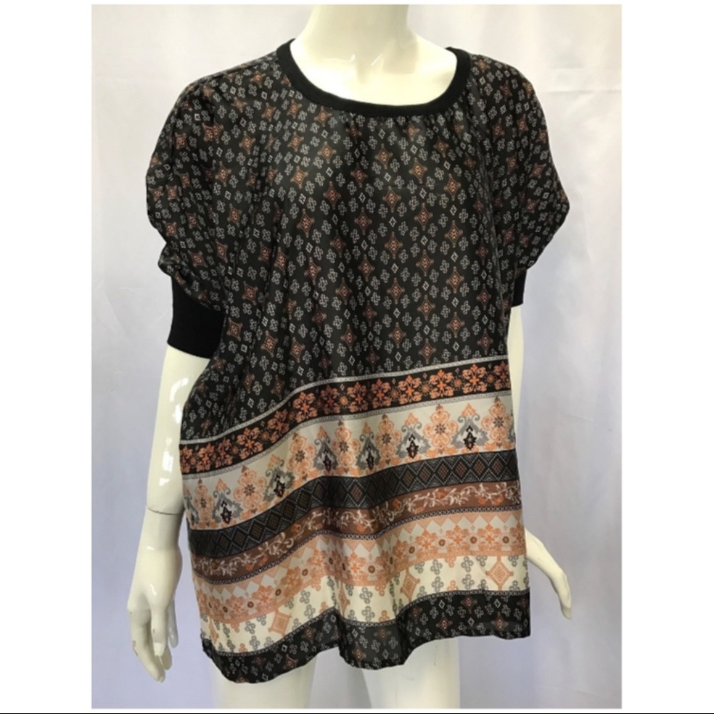 Bobeau Top Blouse Sz S Small Casual Flowy